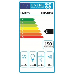 UHS-8335 UNITED ΑΠΟΡΡΟΦΗΤΗΡΑΣ ΑΠΛΟΣ ΙΝΟΧ